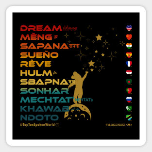 DREAM: Say ¿Qué? Top Ten Spoken (World) (Vintage) Sticker